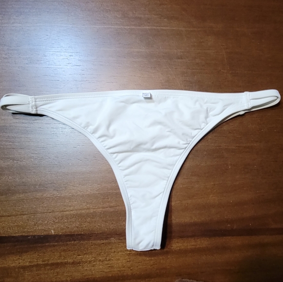 Aqua Strappy Thong Bikini NWOT - Picture 3 of 4